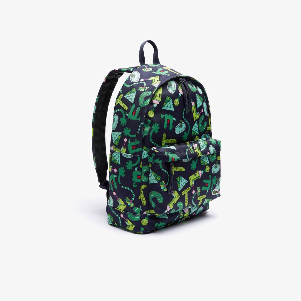Men's Lacoste x Jeremyville Croc Graphic Printed Backpack / Lacoste