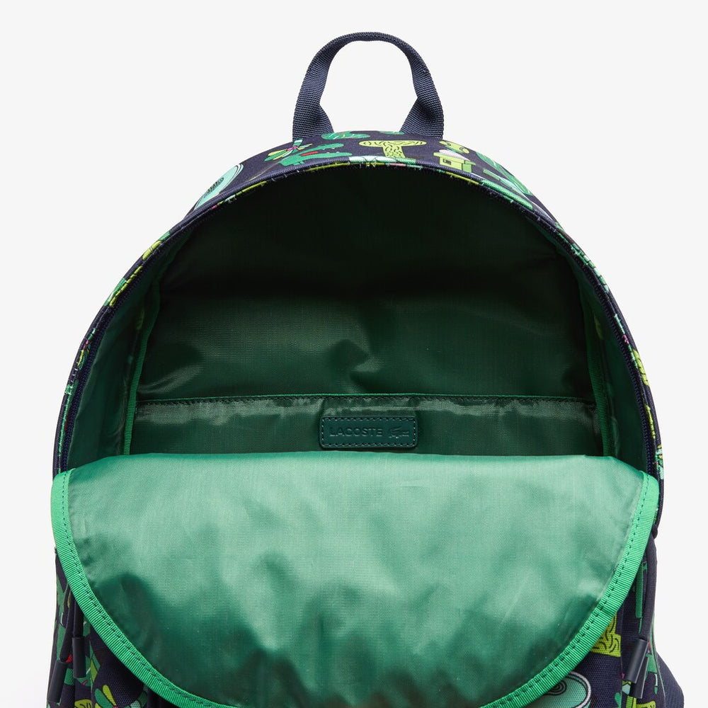 Men's Lacoste x Jeremyville Croc Graphic Printed Backpack / Lacoste
