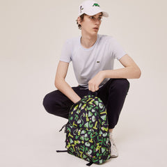 Men's Lacoste x Jeremyville Croc Graphic Printed Backpack / Lacoste