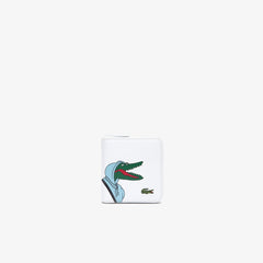 Men's Lacoste x Jean-Michel Tixier Fun Printed Leather Zippered Wallet / Lacoste