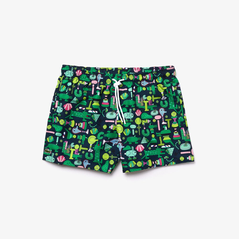 Unisex Lacoste x Jeremyville Light Print Swim Shorts / Lacoste