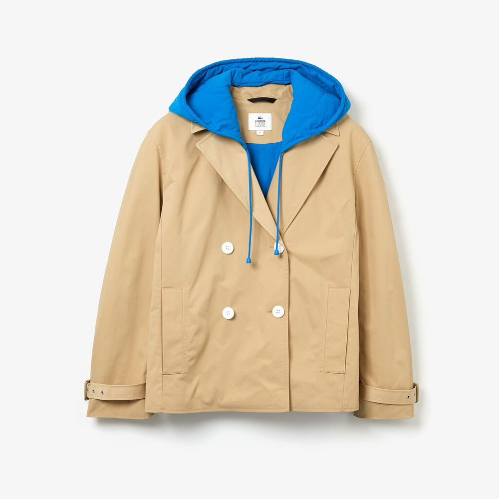 Women's LIVE Contrast Hood 2-in-1 Trench Coat / Lacoste
