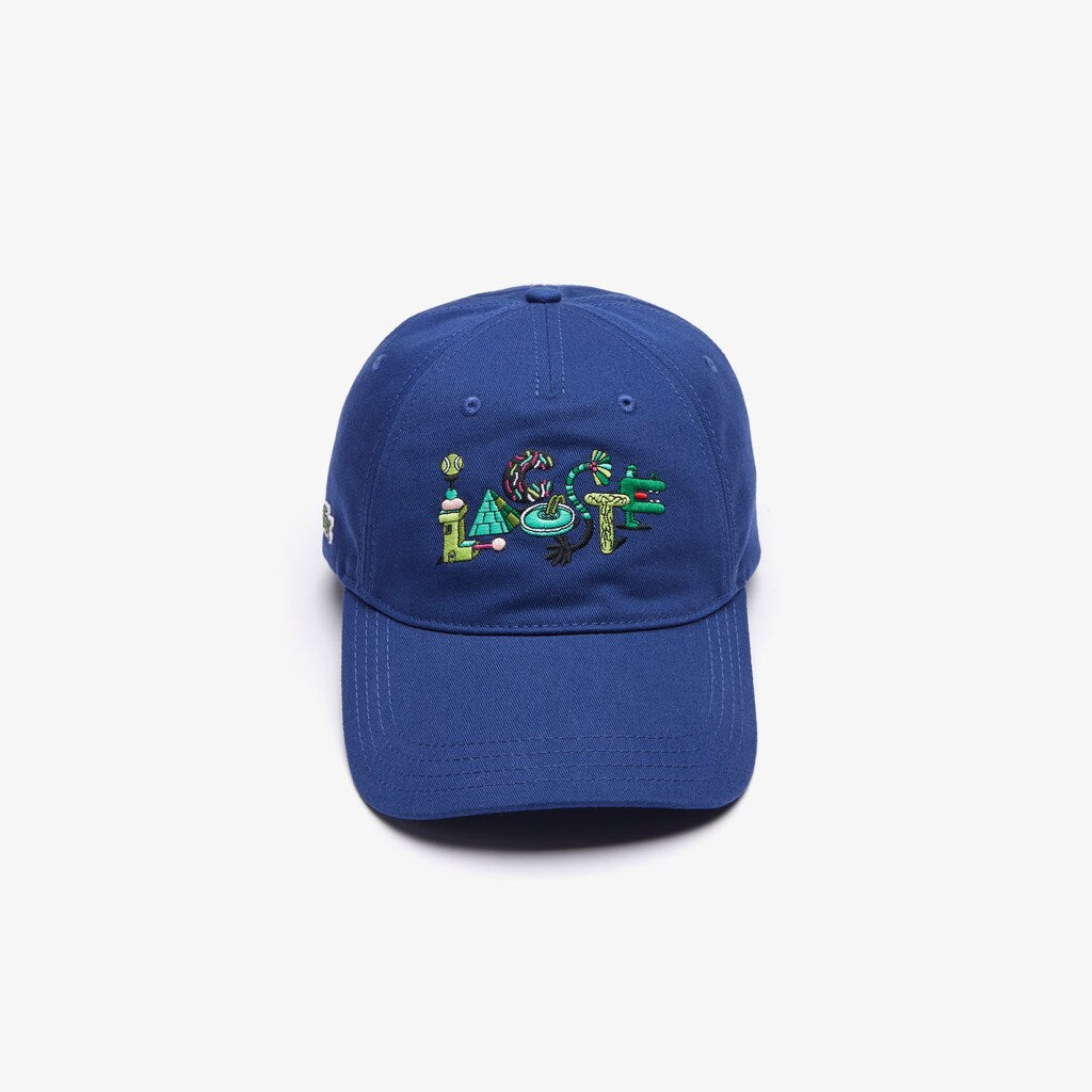 Unisex Lacoste x Jeremyville Print Cotton Cap / Lacoste
