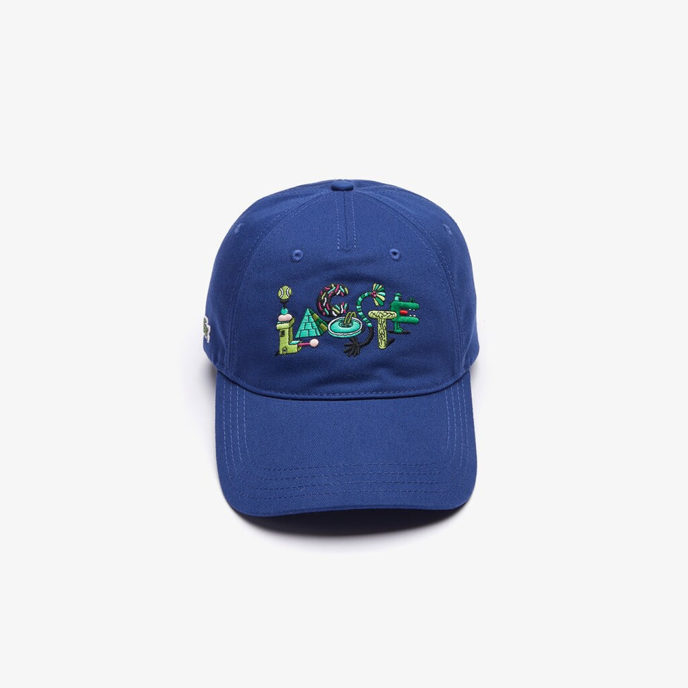 Unisex Lacoste x Jeremyville Print Cotton Cap / Lacoste
