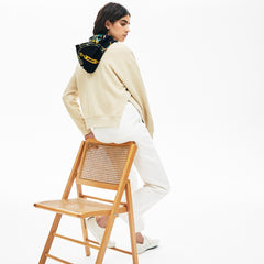 Women's LIVE Printed-Hood Fleece Sweatshirt / Lacoste