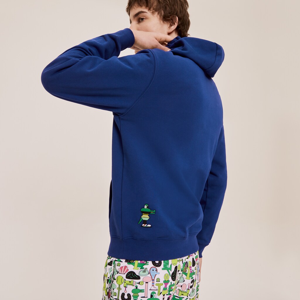 Unisex Lacoste x Jeremyville Print Hooded Sweatshirt / Lacoste