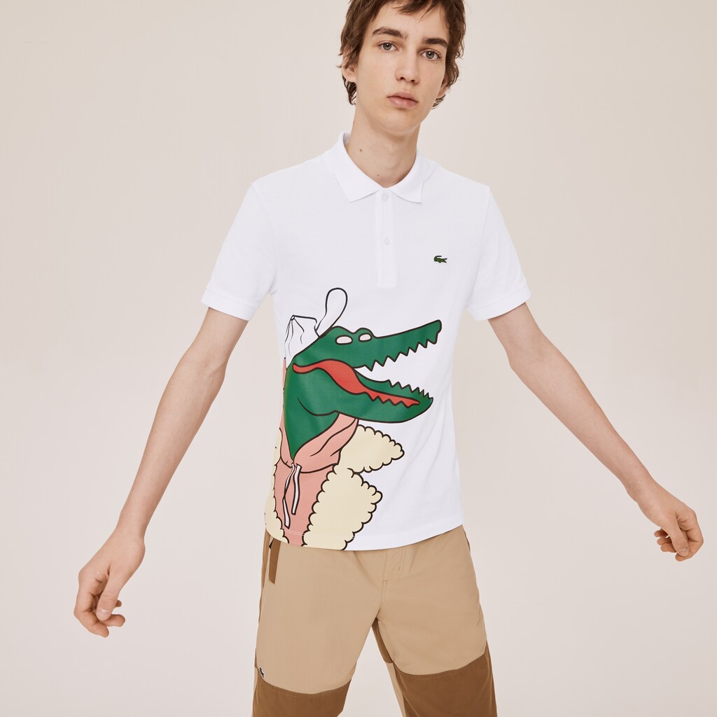 Unisex Lacoste x Jean-Michel Tixier Print Classic Fit Polo Shirt / Lacoste