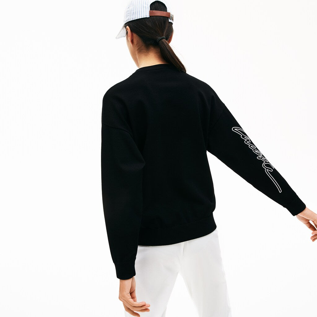 Women's LIVE 3D Signature Cotton Crewneck Sweater / Lacoste