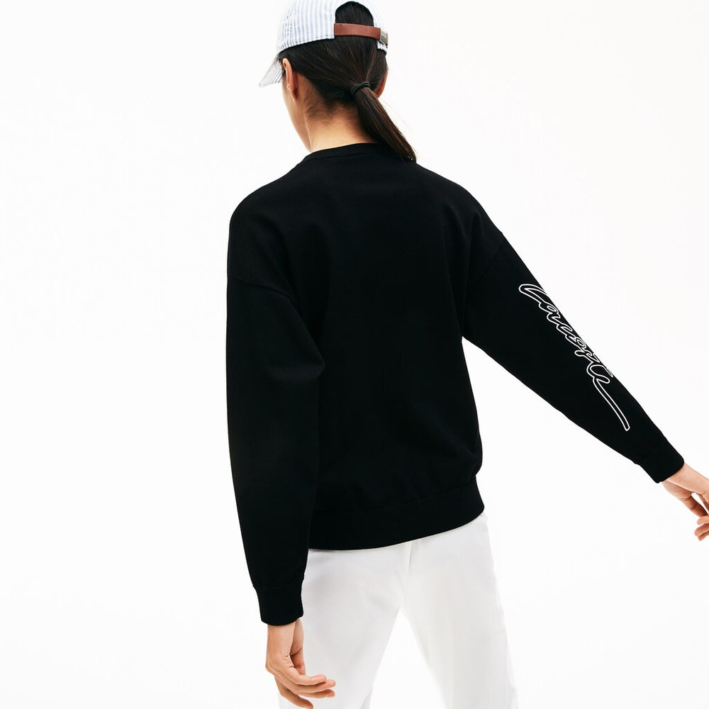 Women's LIVE 3D Signature Cotton Crewneck Sweater / Lacoste