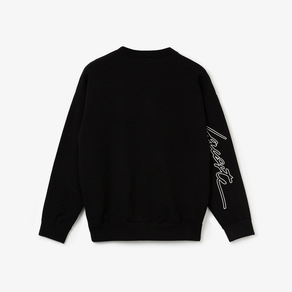 Women's LIVE 3D Signature Cotton Crewneck Sweater / Lacoste