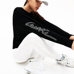 Women's LIVE 3D Signature Cotton Crewneck Sweater / Lacoste