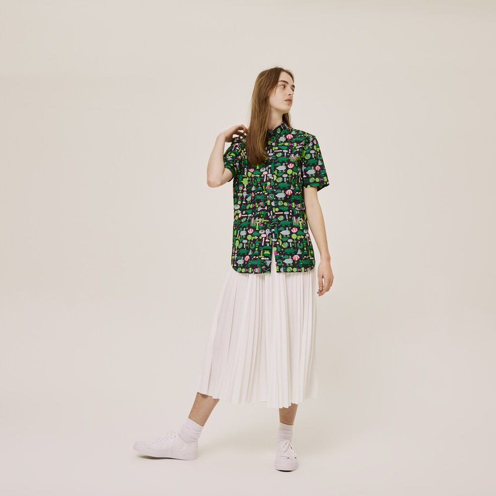 Unisex Lacoste x Jeremyville Regular Fit Cotton Shirt / Lacoste