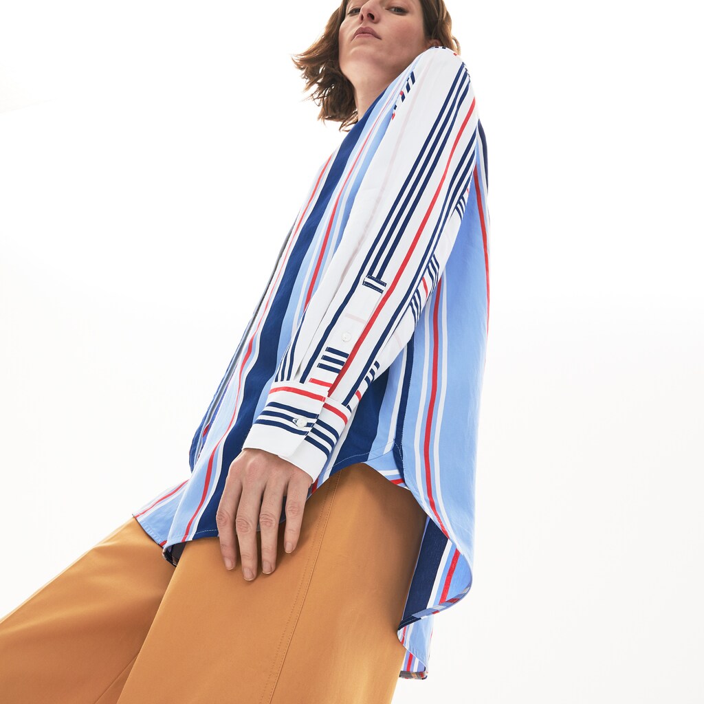 Women's Striped Long Flowing Shirt / Lacoste