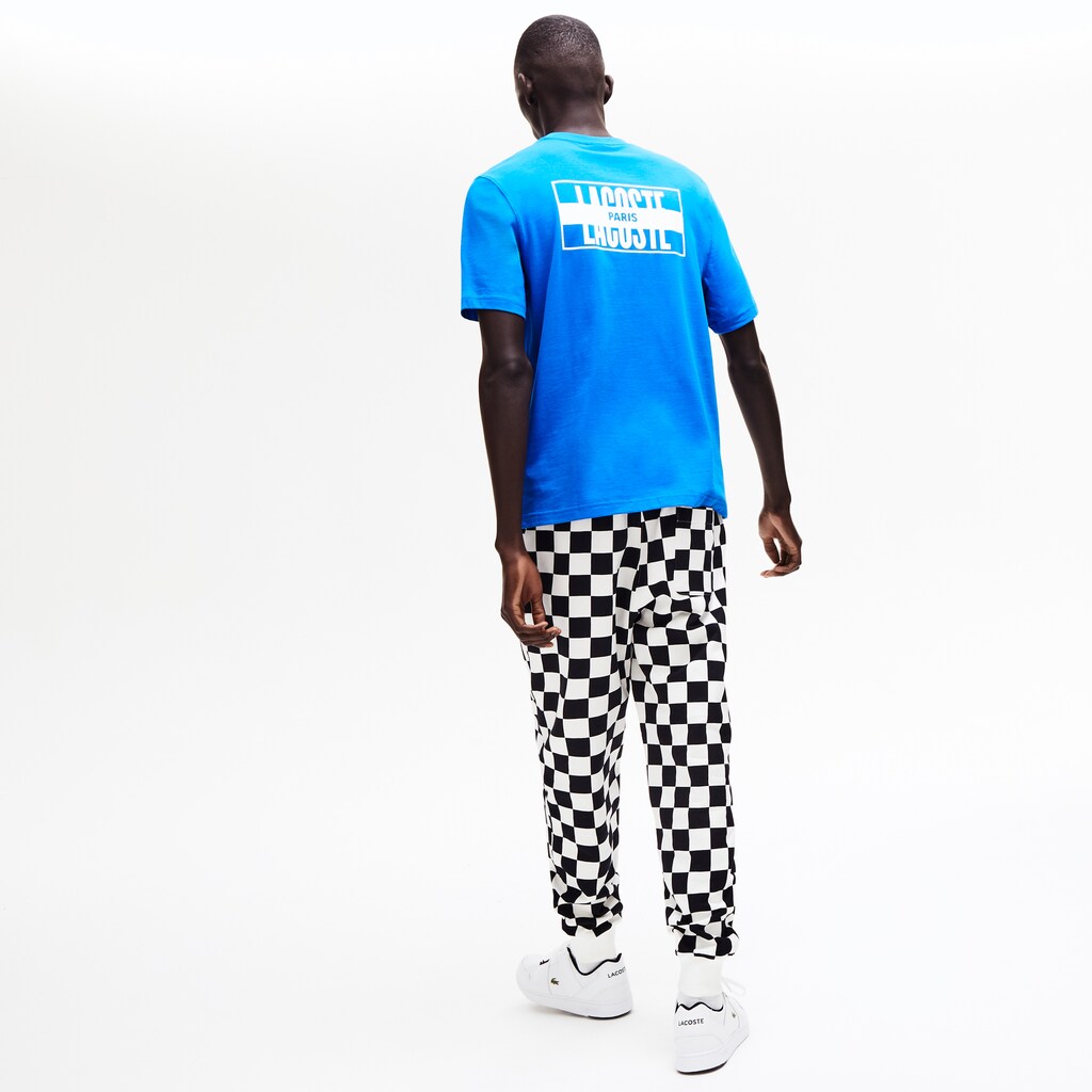 Men's LIVE Printed-Back Cotton T-Shirt / Lacoste