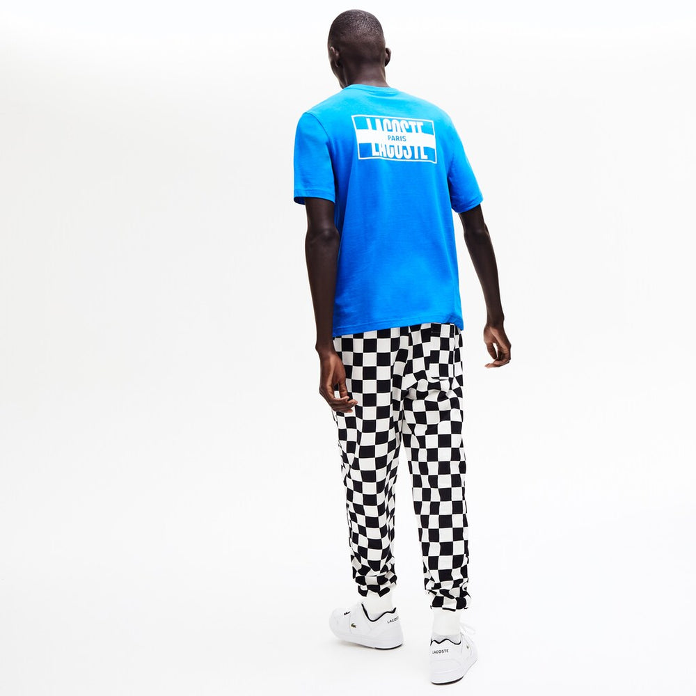 Men's LIVE Printed-Back Cotton T-Shirt / Lacoste