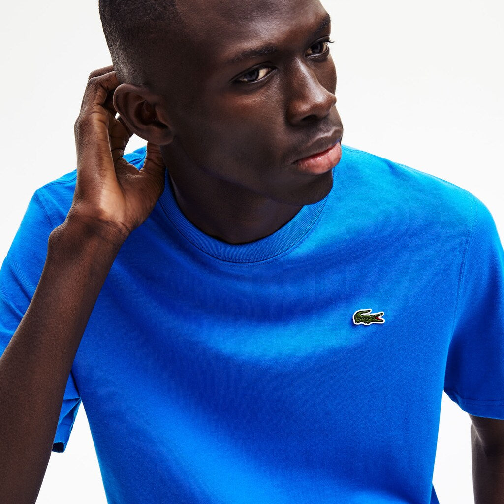 Men's LIVE Printed-Back Cotton T-Shirt / Lacoste