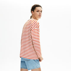 Women's Cotton Nautical Striped T-Shirt / Lacoste