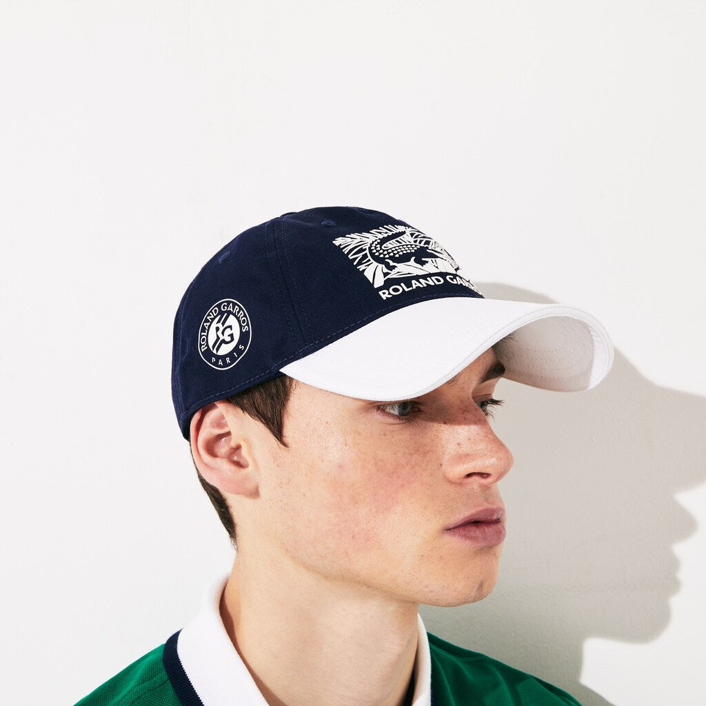 Men's SPORT Roland Garros Edition BiColor Print Cap / Lacoste