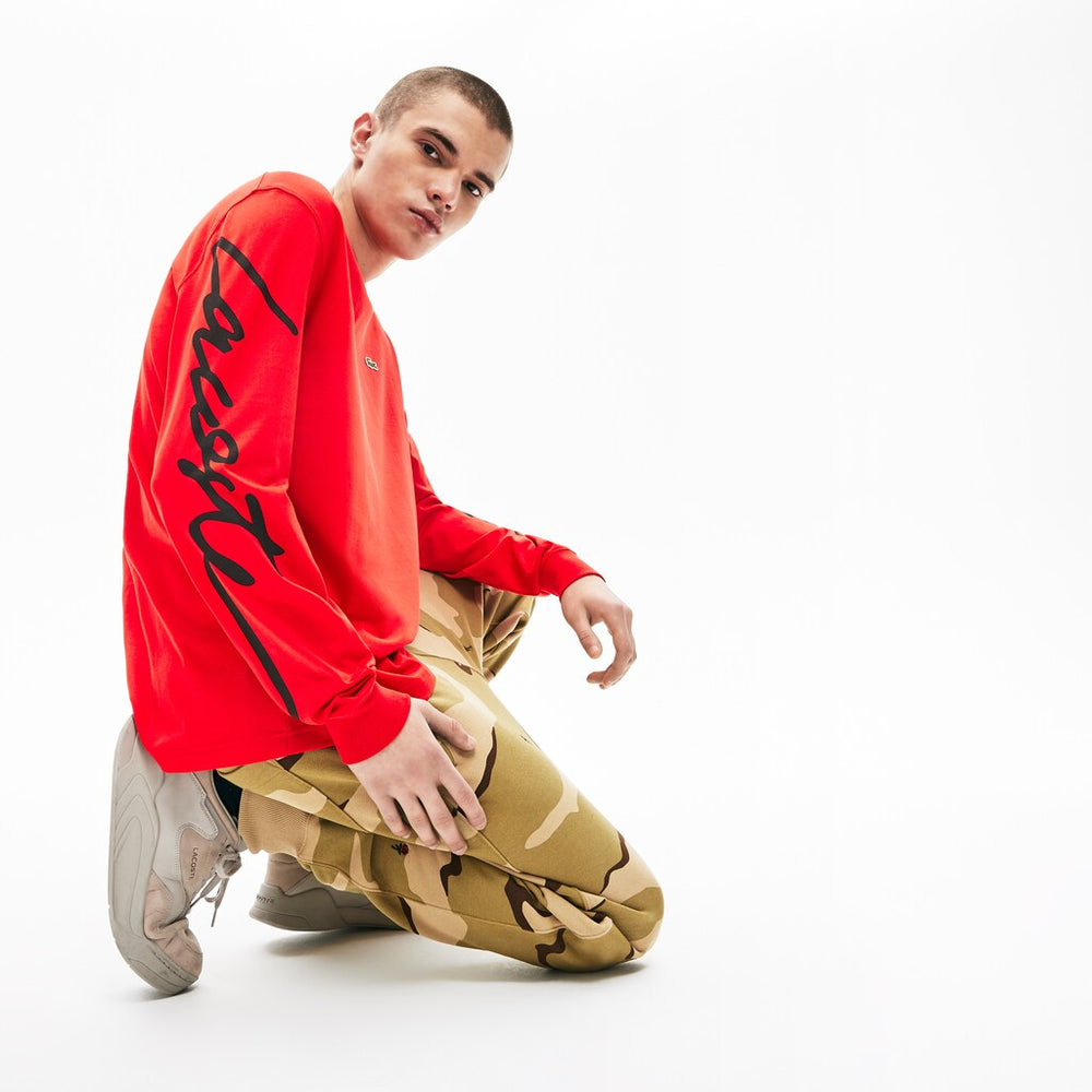 Unisex LIVE Signature Print T-shirt / Lacoste