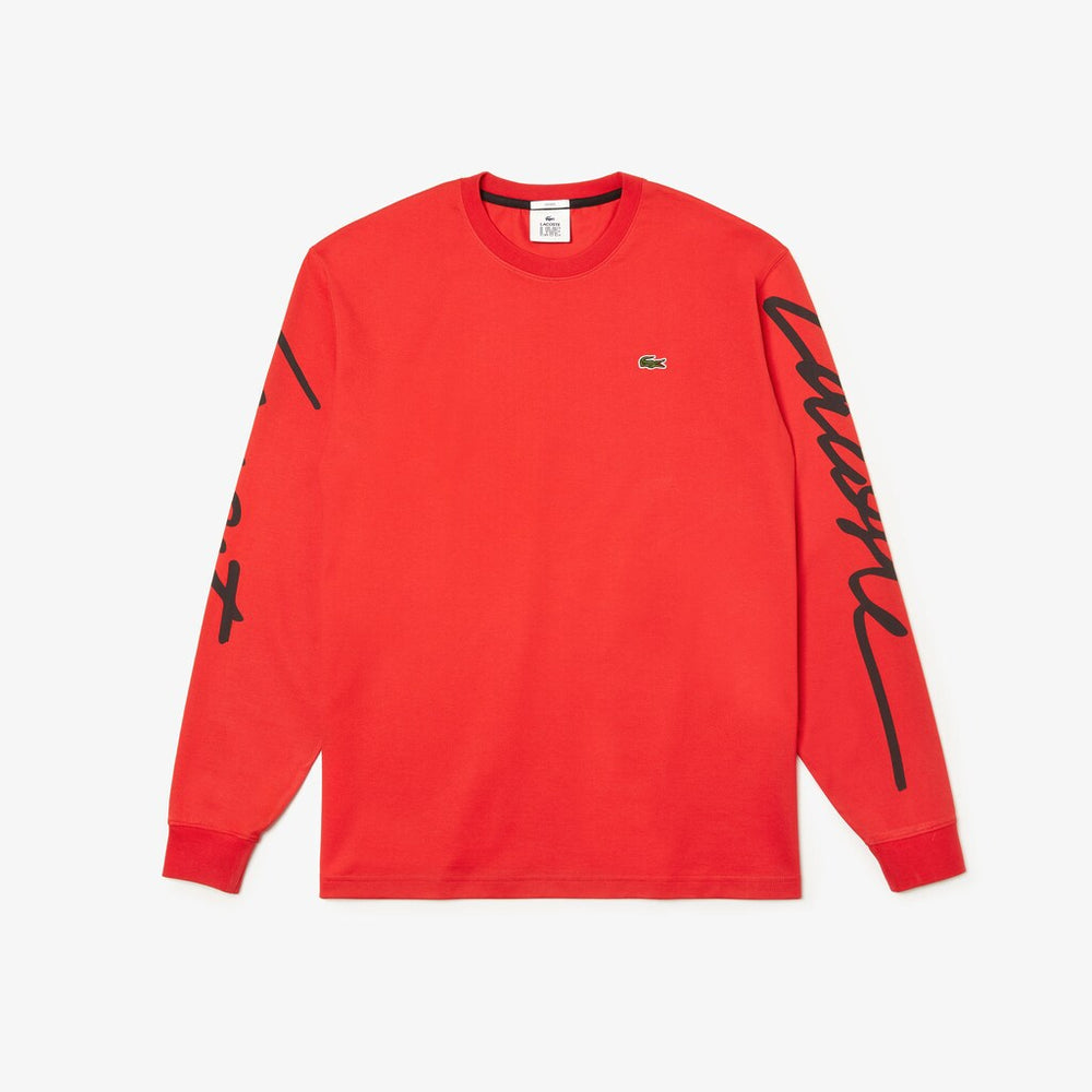 Unisex LIVE Signature Print T-shirt / Lacoste