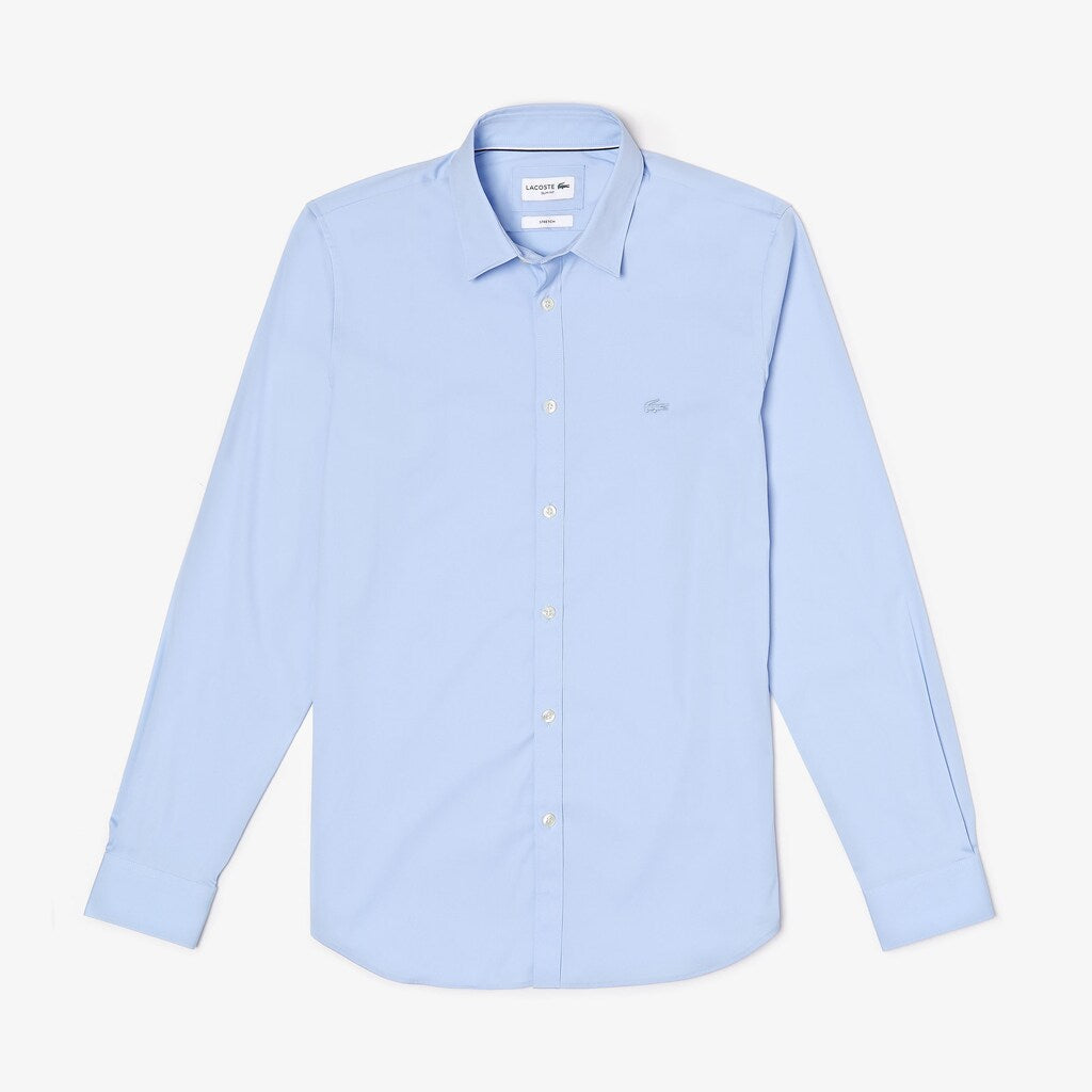 Men's Slim-Fit Stretch Cotton Poplin Shirt / Lacoste