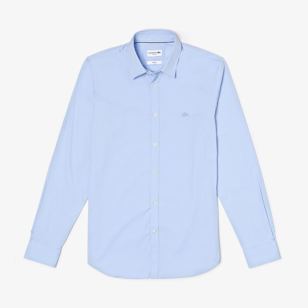Men's Slim-Fit Stretch Cotton Poplin Shirt / Lacoste