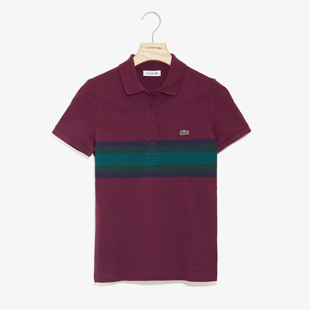Women's Color Block Stripe Polo / Lacoste