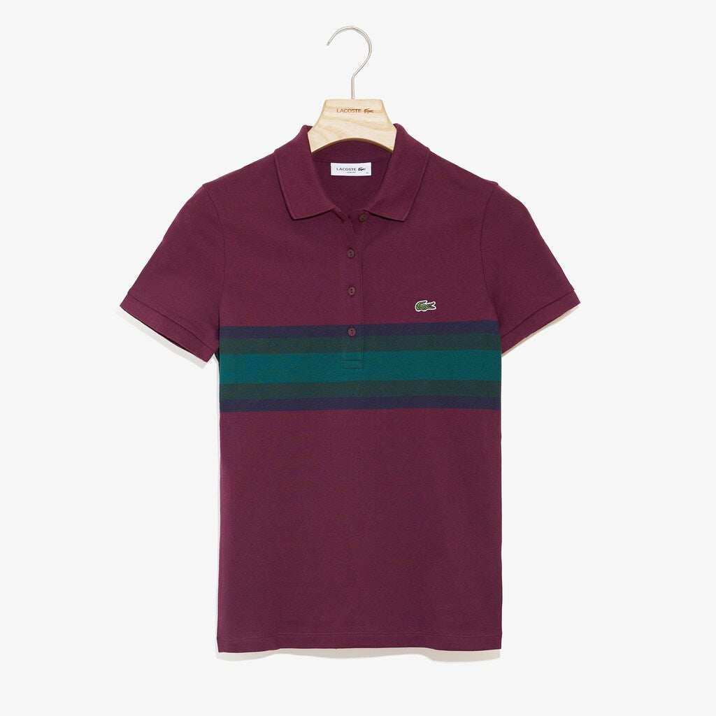 Women's Color Block Stripe Polo / Lacoste