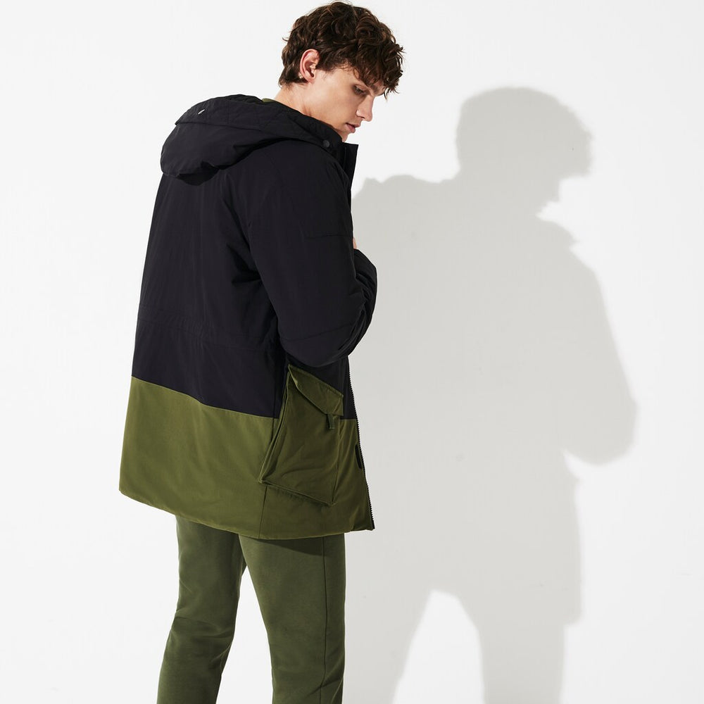 Men's SPORT Dual-Tone Canvas Rain Parka / Lacoste