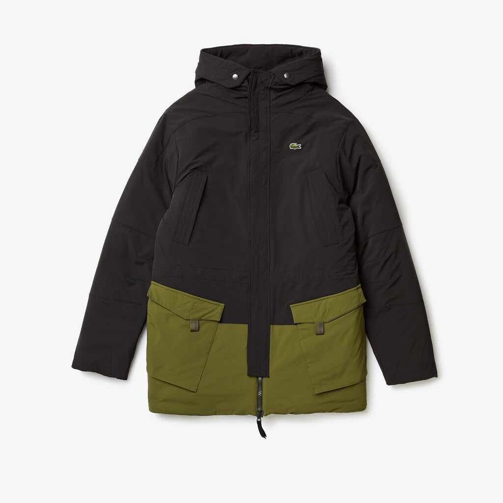 Men's SPORT Dual-Tone Canvas Rain Parka / Lacoste