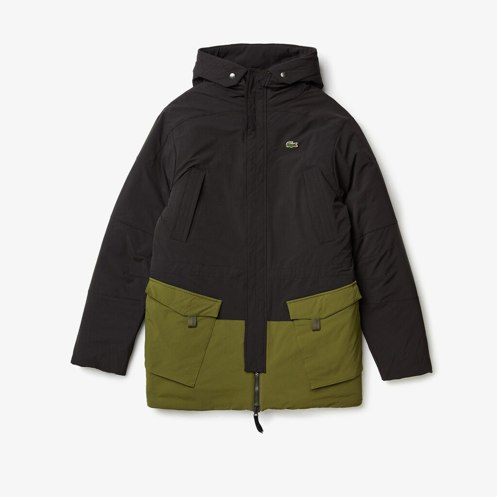 Men's SPORT Dual-Tone Canvas Rain Parka / Lacoste
