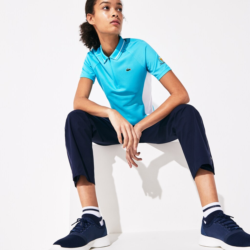 Women's Presidents Cup Breathable Texturized Color-Blocked Golf Polo / Lacoste