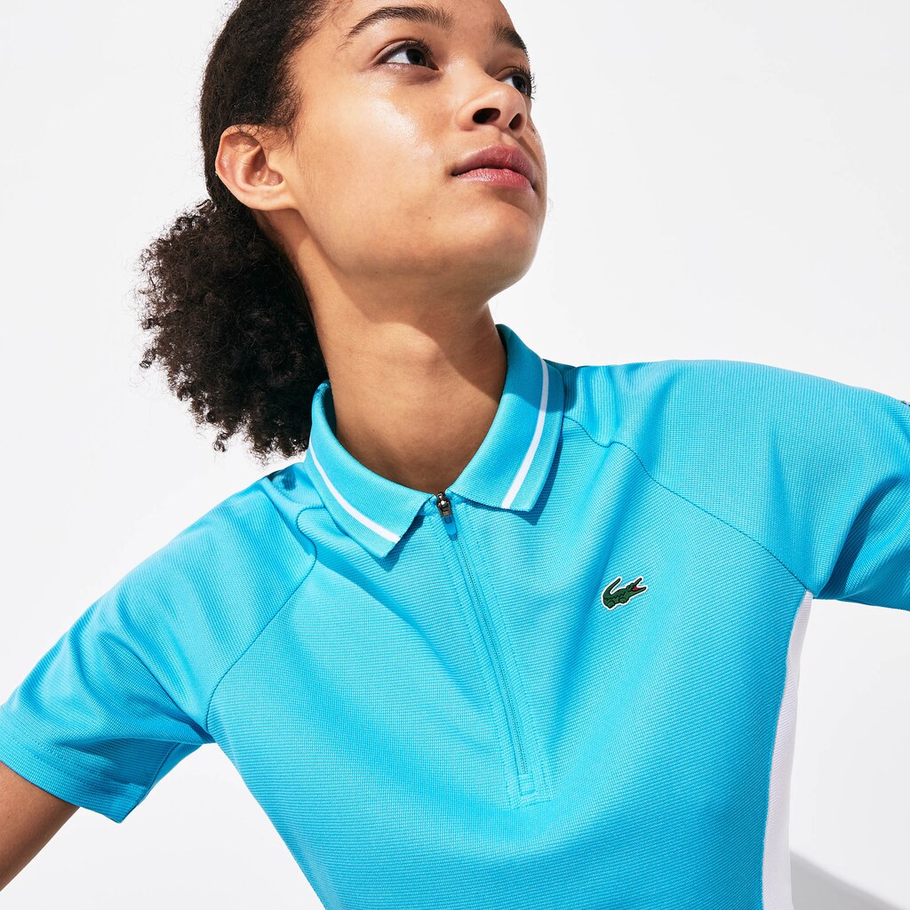 Women's Presidents Cup Breathable Texturized Color-Blocked Golf Polo / Lacoste