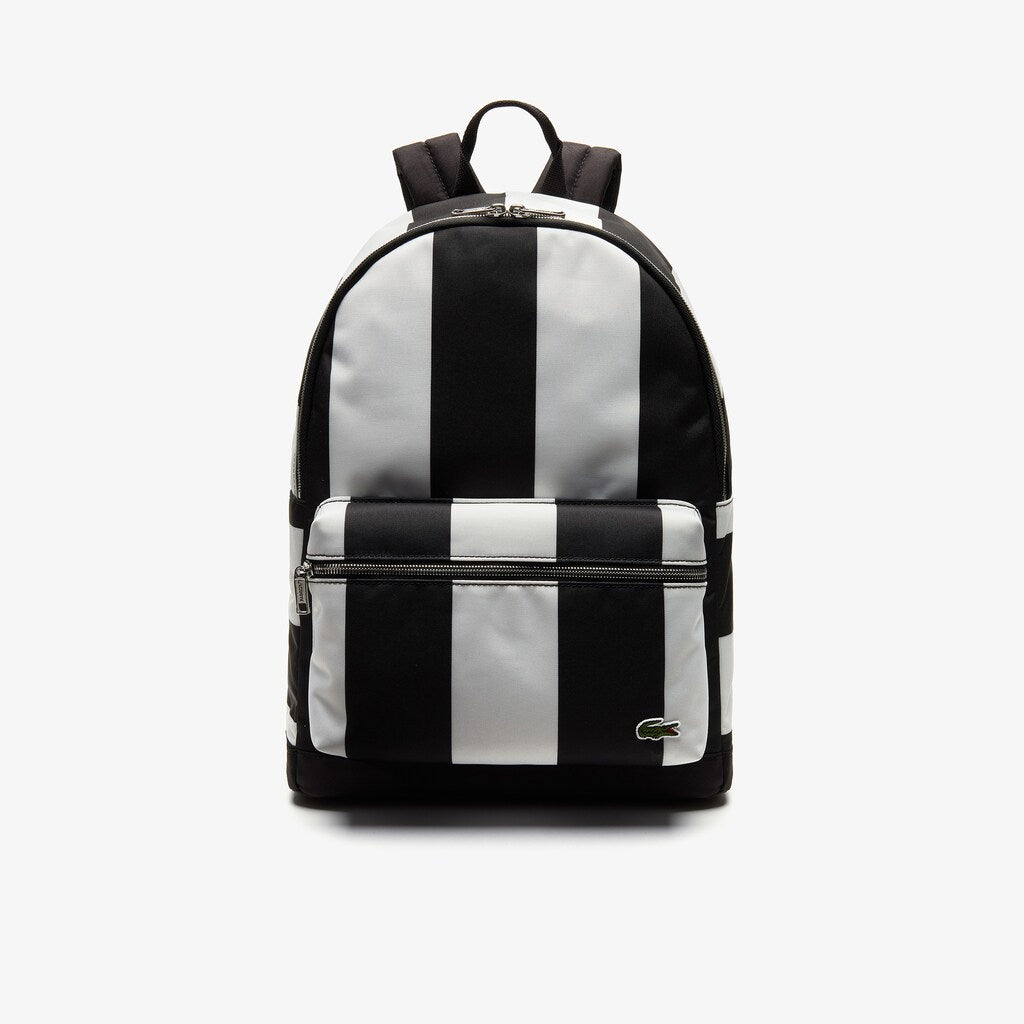 Men's Lacoste LIVE Detachable Pouch Striped Backpack / Lacoste