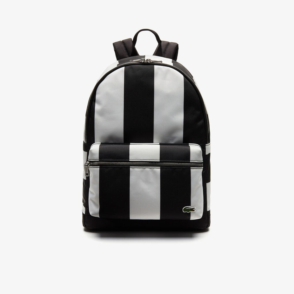 Men's Lacoste LIVE Detachable Pouch Striped Backpack / Lacoste