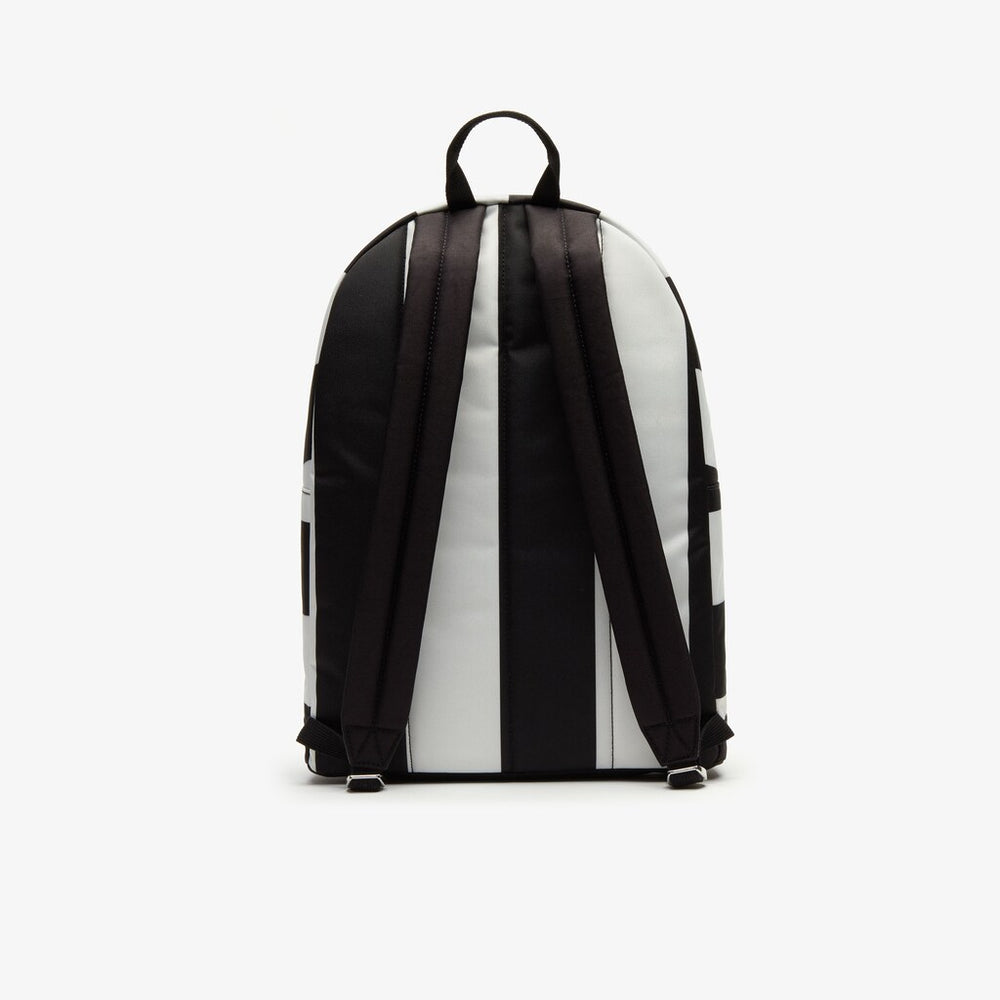 Men's Lacoste LIVE Detachable Pouch Striped Backpack / Lacoste