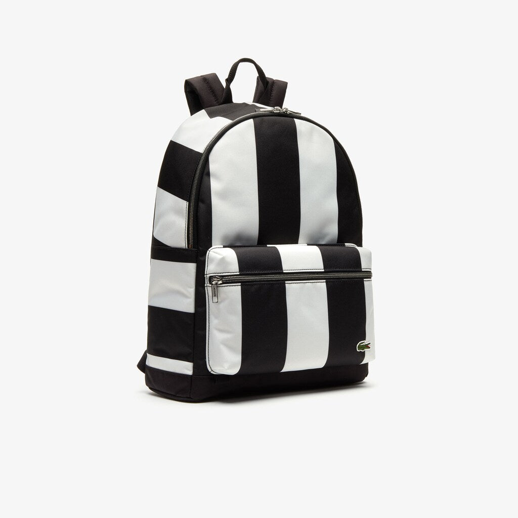 Men's Lacoste LIVE Detachable Pouch Striped Backpack / Lacoste