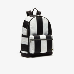 Men's Lacoste LIVE Detachable Pouch Striped Backpack / Lacoste