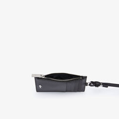 Men's Fitzgerald Leather Neck Strap Zippered Card Holder / Lacoste