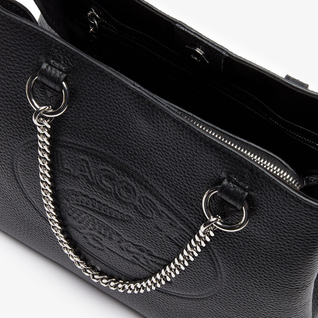 Women's Croco Crew Grained Leather Bucket Bag / Lacoste