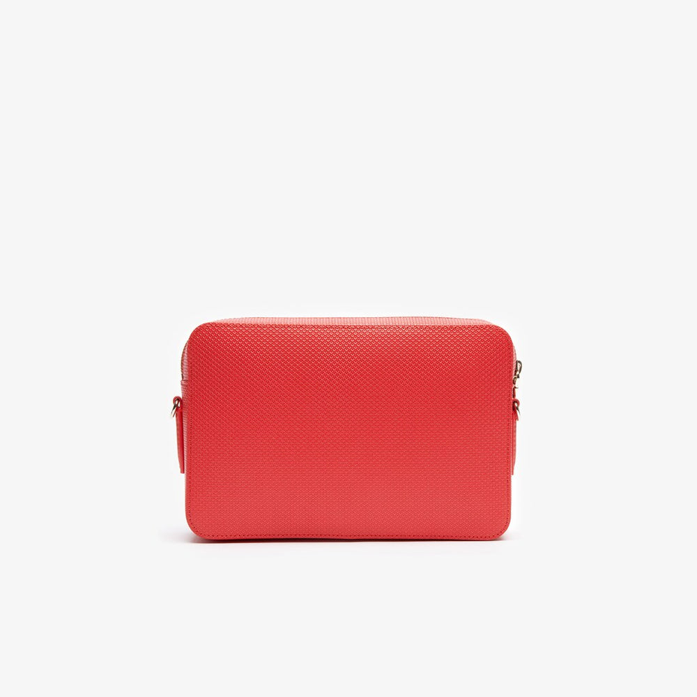 Women's Chantaco Leather Square Shoulder Bag / Lacoste