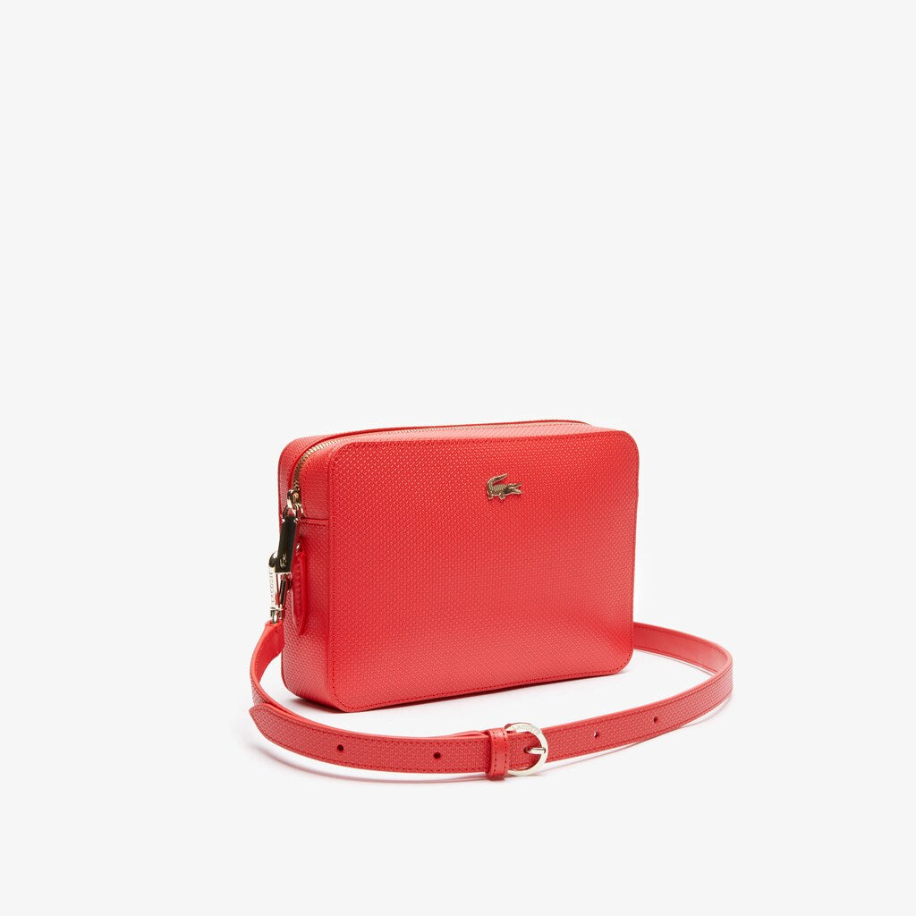 Women's Chantaco Leather Square Shoulder Bag / Lacoste