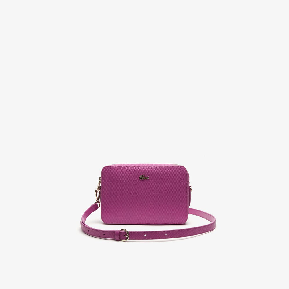 Women's Chantaco Leather Square Shoulder Bag / Lacoste