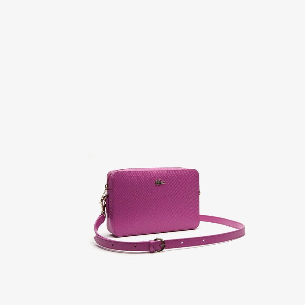 Women's Chantaco Leather Square Shoulder Bag / Lacoste