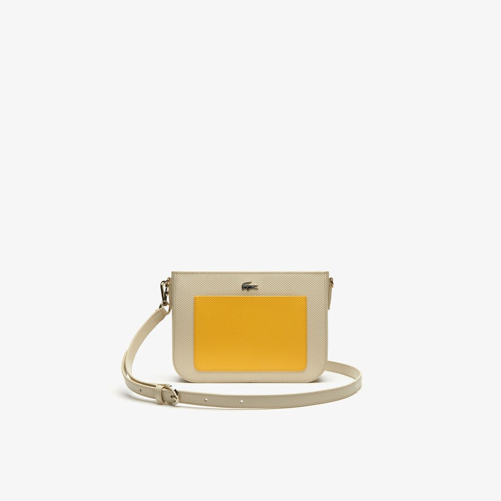 Women's Chantaco Colourblock Piqué Leather Shoulder Bag / Lacoste