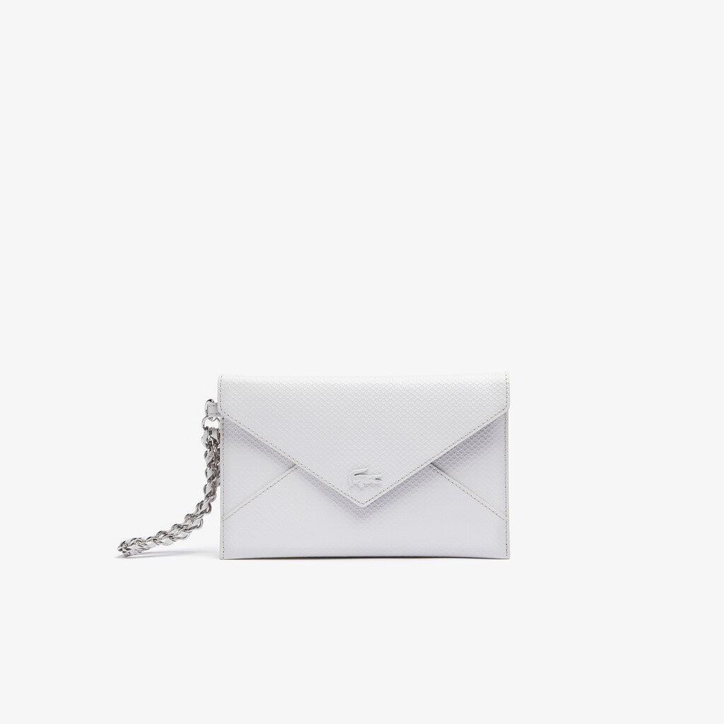 Women's Chantaco Chain Leather Envelope Wallet / Lacoste