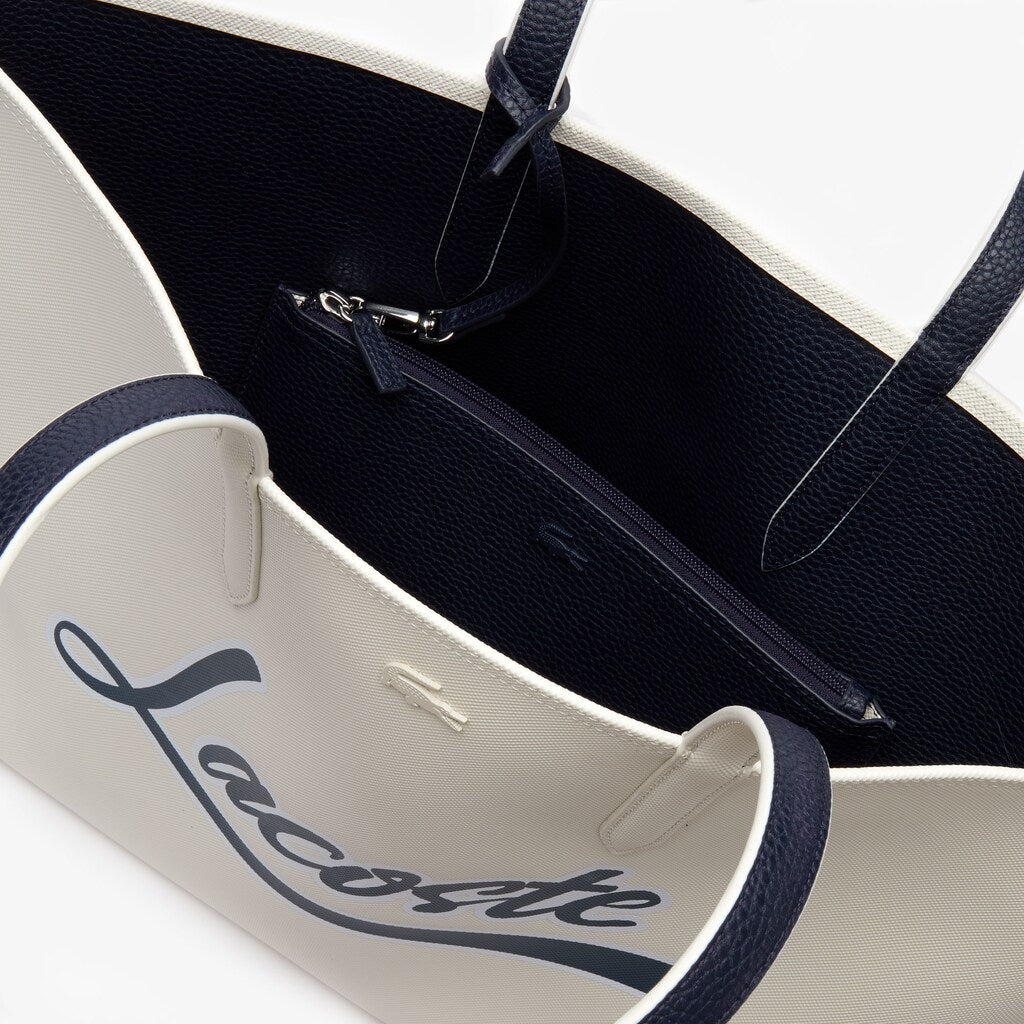 Women's Anna Removable Pouch Signature Reversible Tote / Lacoste