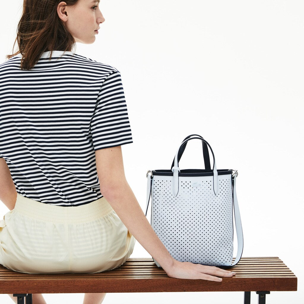 Women's Anna Removable Pouch Perforated Vertical Tote / Lacoste