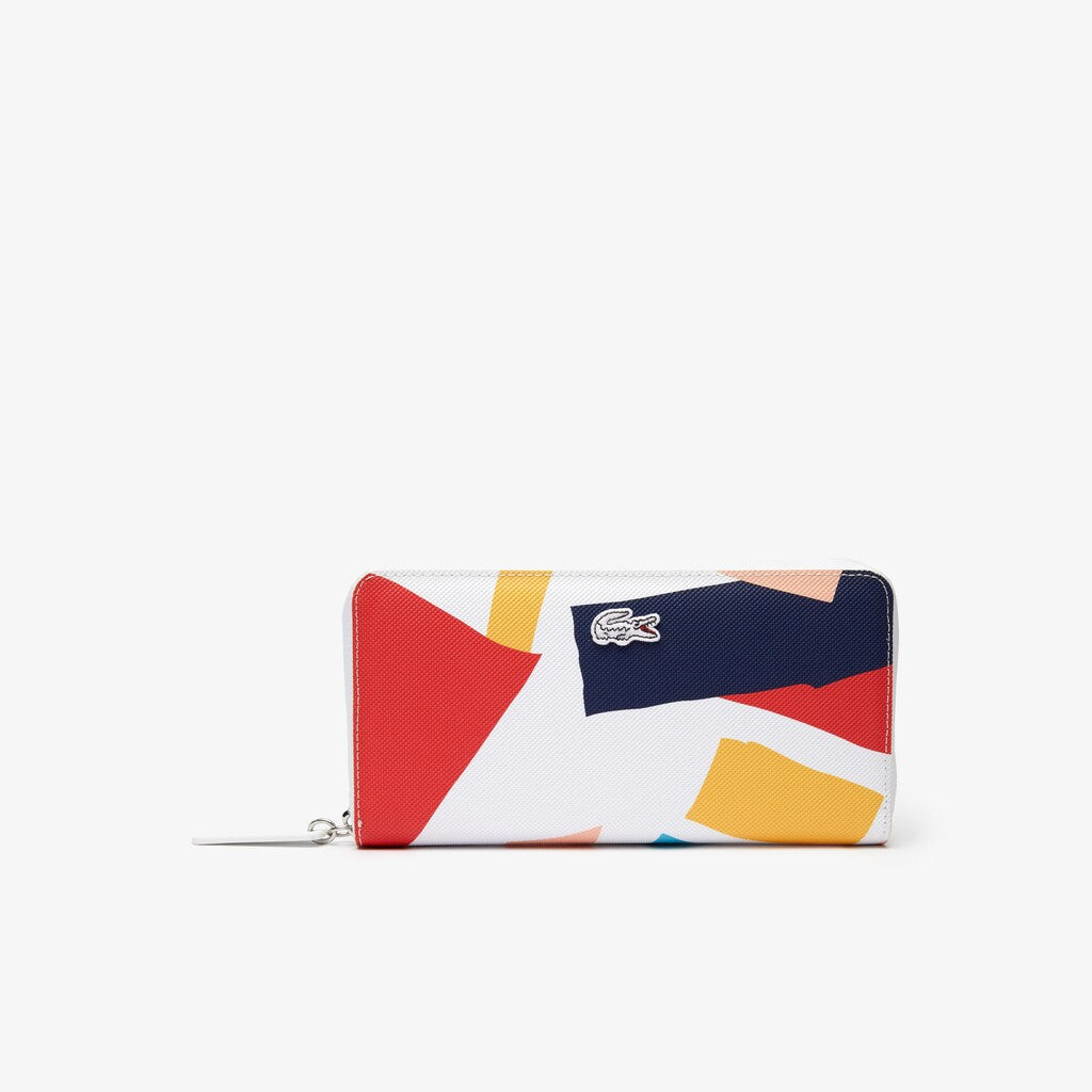 Women's L.12.12 Coloured Design Zippered Wallet / Lacoste