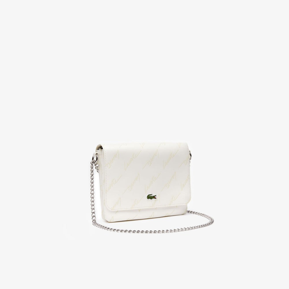 Women's Flap Bag with Chain Strap / Lacoste